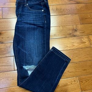American Eagle - size 2- button fly - Tom girl Distressed straight leg Jeans